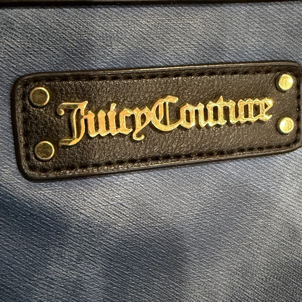 Juicy Couture Blue and Black Crossbody sequins bag